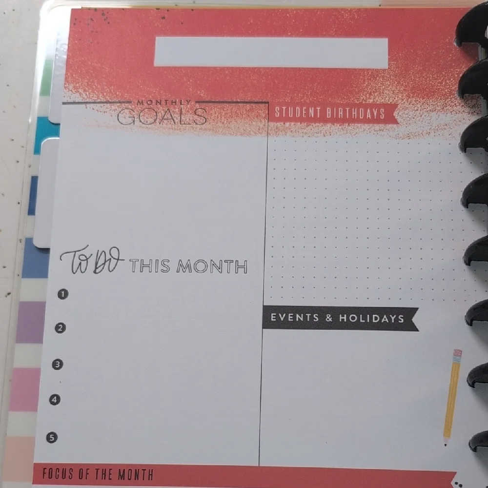 The Happy Planner Teacher Edition - Multicolor